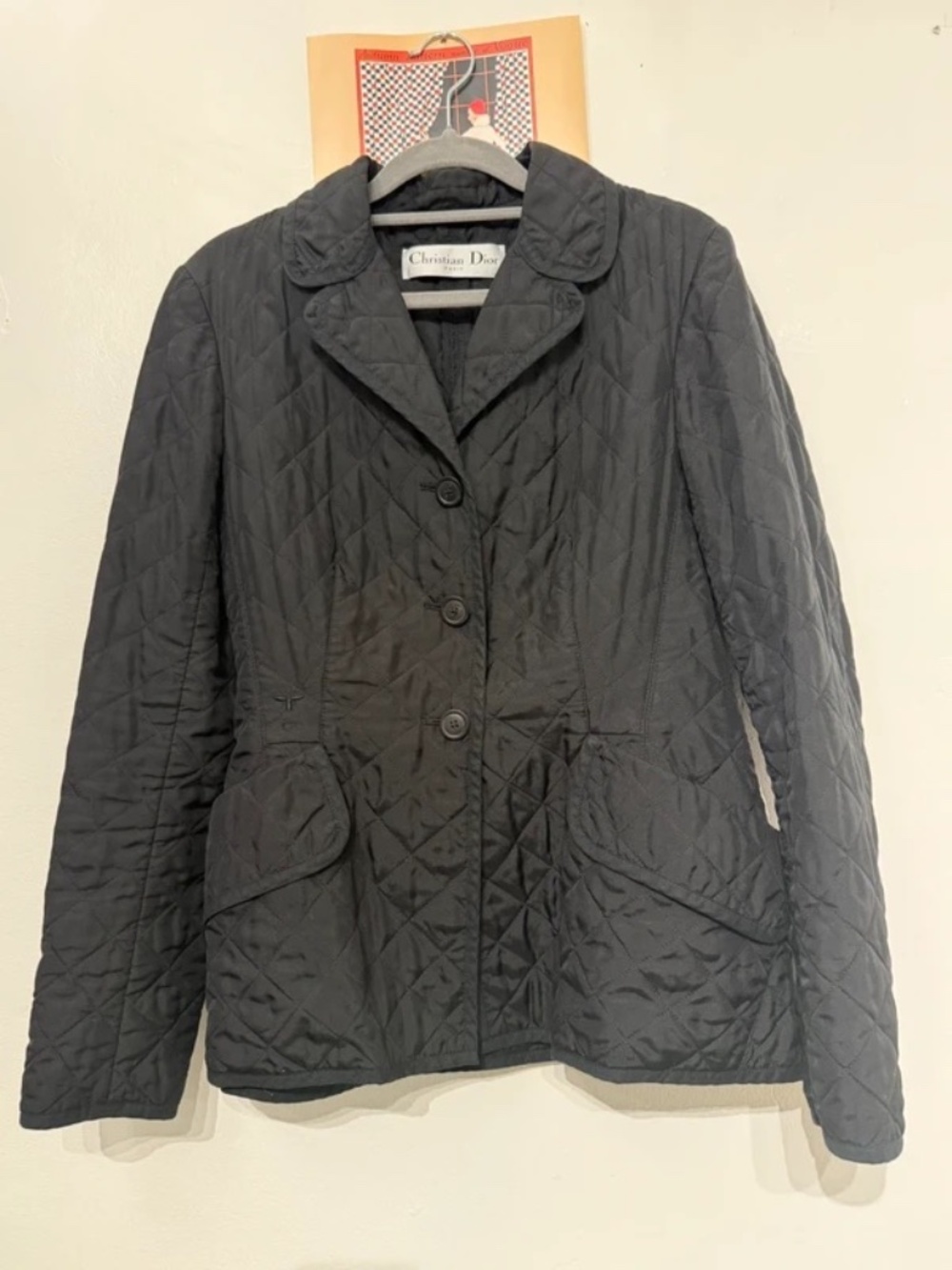 EUC SS2019 Dior Silk Quilted Bar Jacket - FR40/US 6-8 /M!